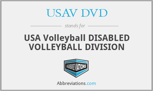 USAV DVD - USA Volleyball DISABLED VOLLEYBALL DIVISION